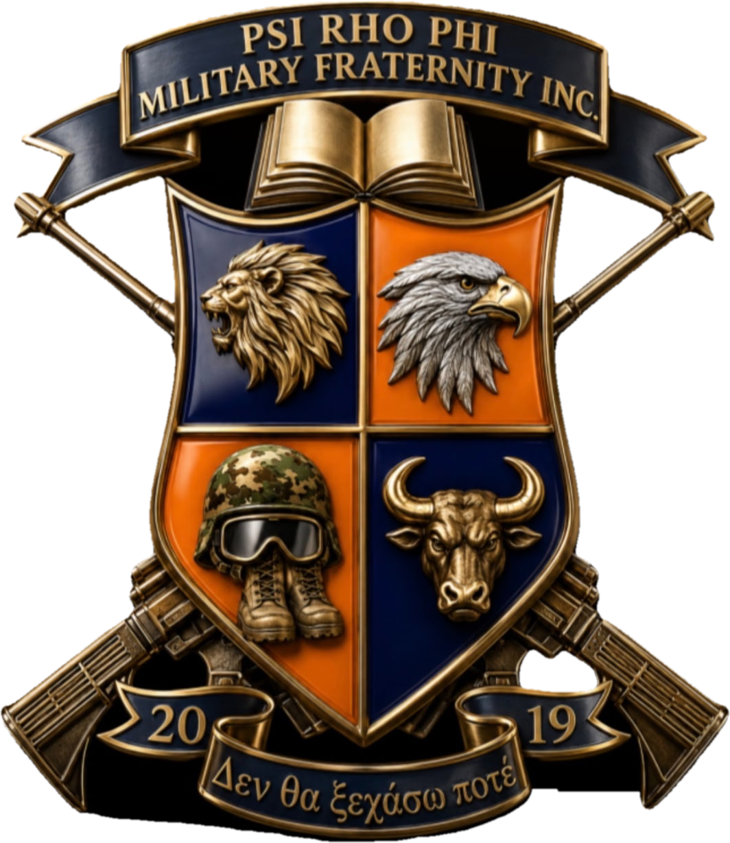 Psi Rho Phi Military Fraternity Incorporated crest